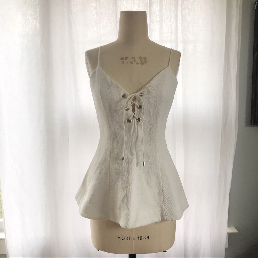 Lace Up Top by CMEO Collective For The People